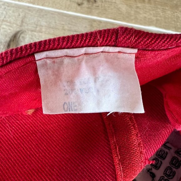 Vtg 1990's Chicago Bulls Six Time NBA Champions Wool Snapback Hat Headmaster - Picture 6 of 6